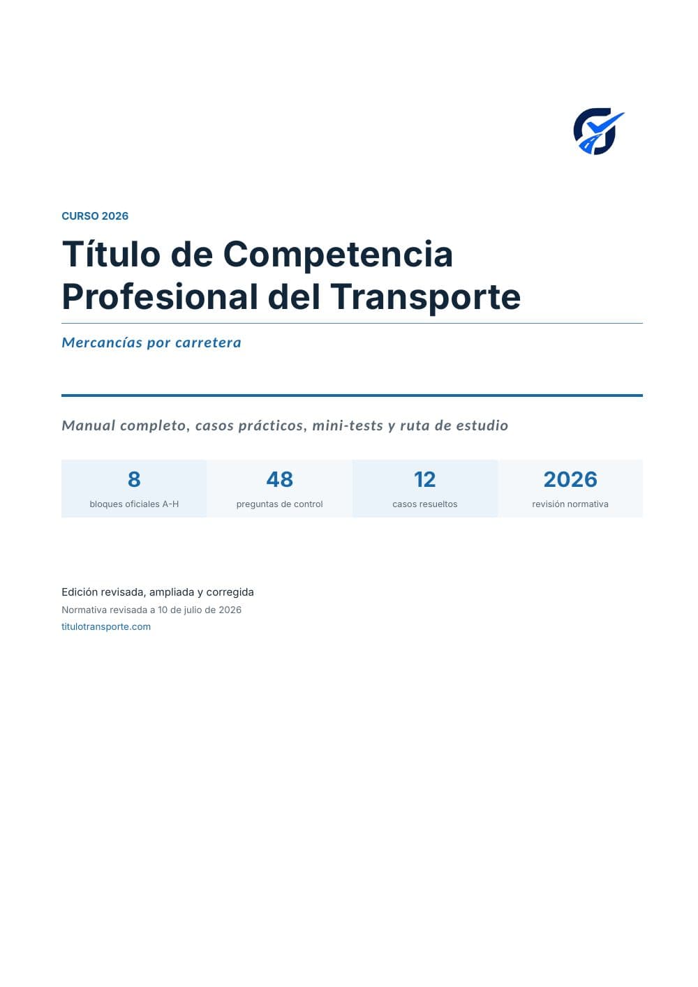 Portada real del manual de competencia profesional de mercancías